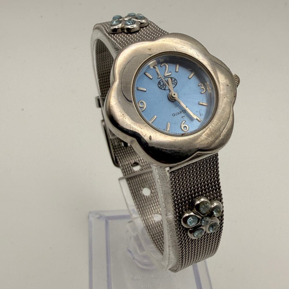 Charming Vintage Rumours Y2K Flower Dial Quartz Watch Working New Battery
